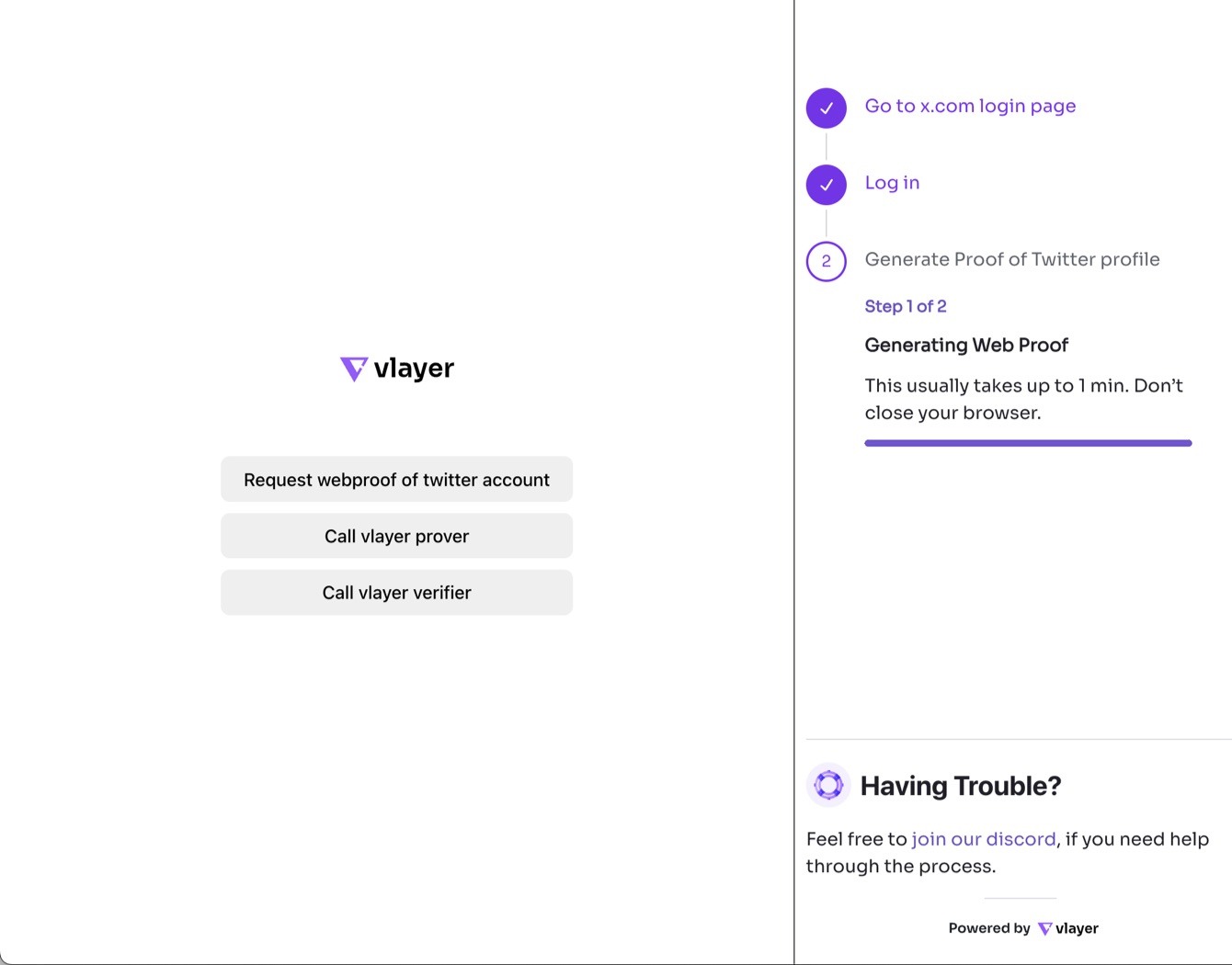 vlayer browser extension screenshot